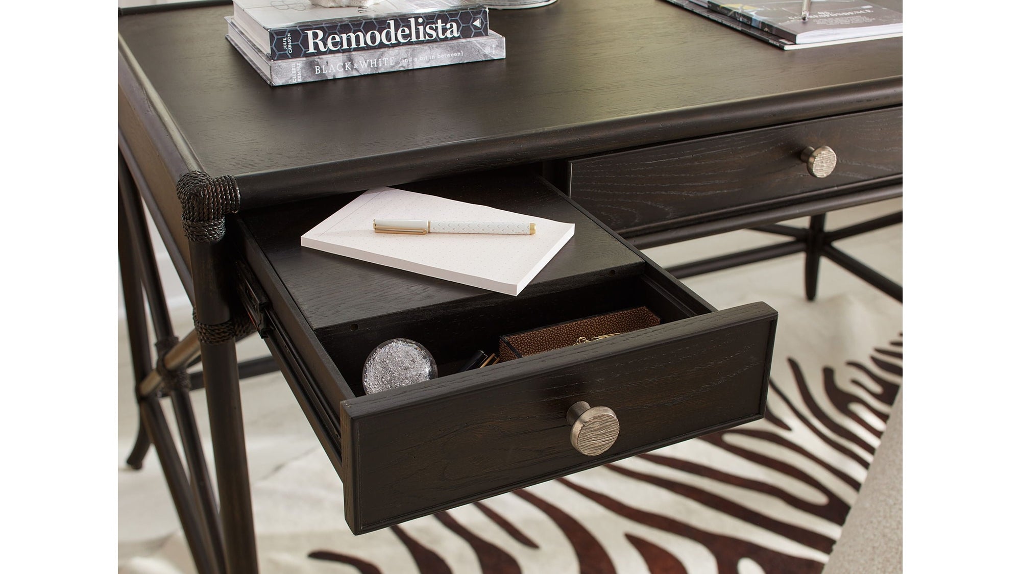 Retreat - Pole Rattan Writing Desk