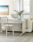 Serenity - Swale Round Side Table - White