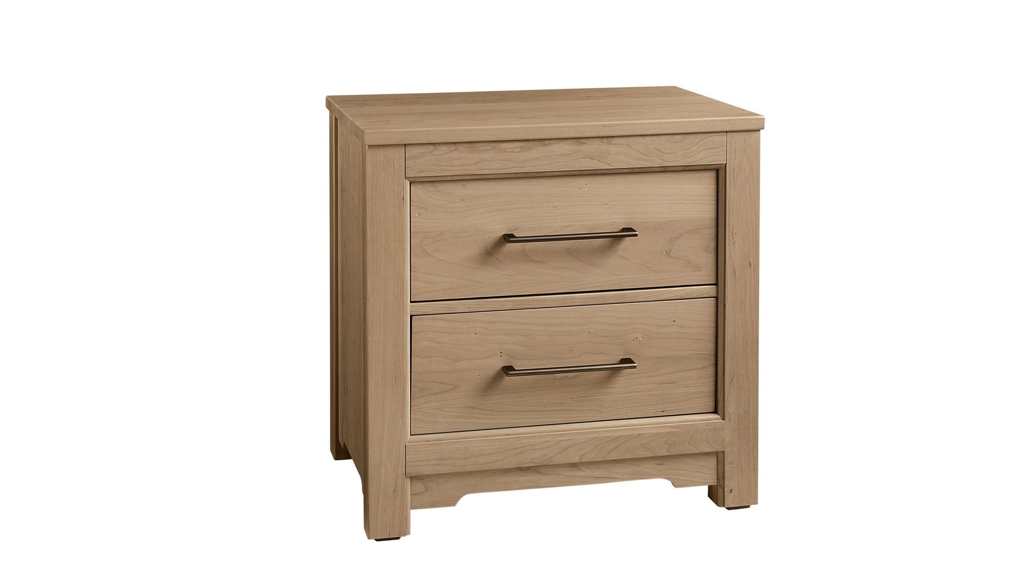 Crafted Cherry - 2 Drawer Nightstand - Bleached Cherry