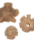 Kalani - Wood Outdoor Wall Art (Set of 3) - Light Brown