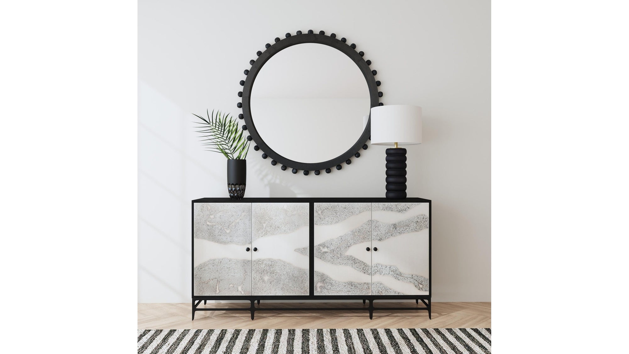 Caspar - Iron Sideboard - Black