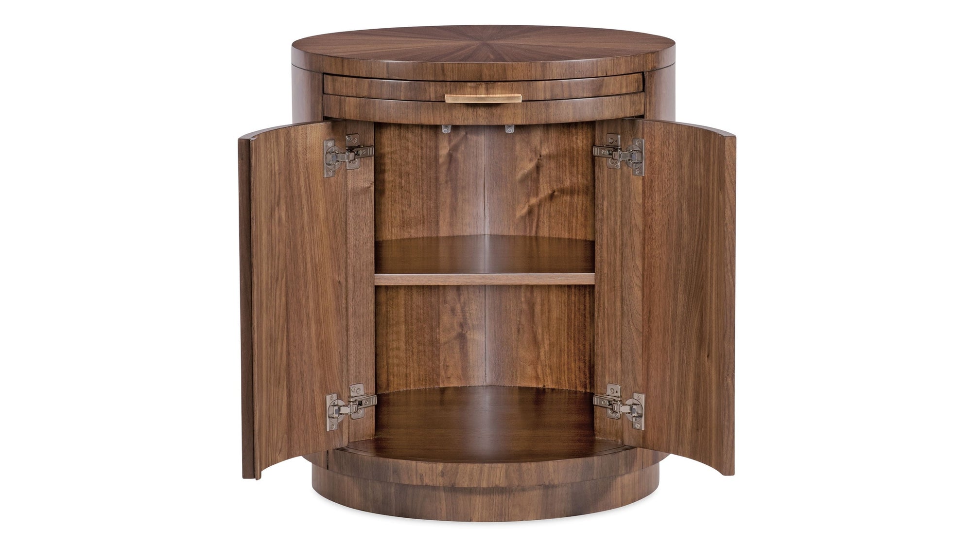 Eleana - Round Nightstand - Medium Wood