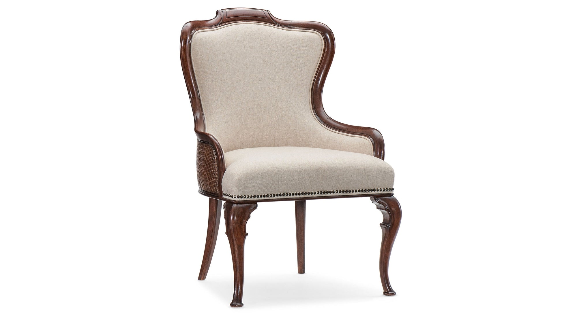 Charleston - Upholstered Arm Chair - Dark Brown