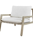 Strapped - Outdoor Lounge Chair - Light Brown / Light Gray