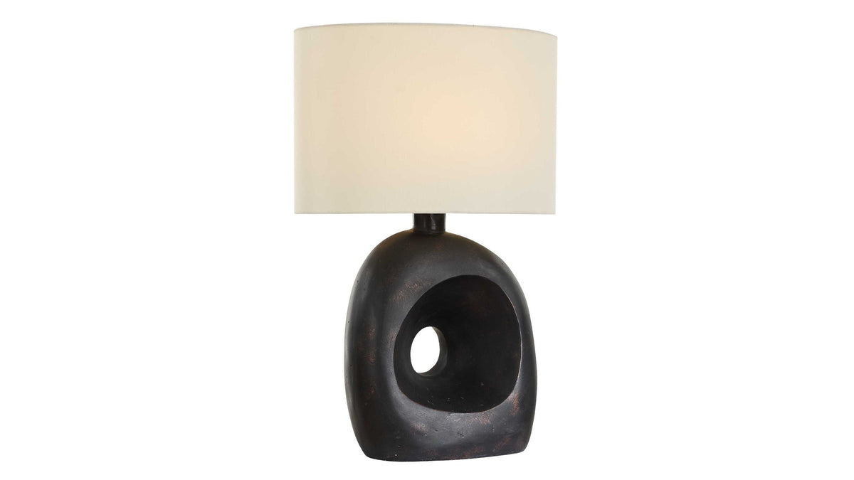 Peephole - Outdoor Bronze Table Lamp - Black