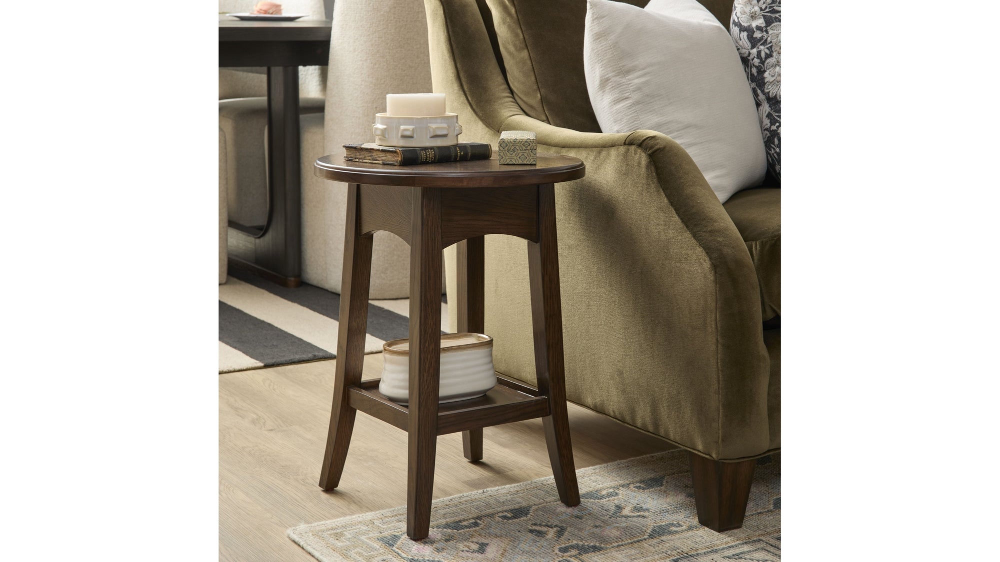 Sylvie - Accent Table - Dark Brown