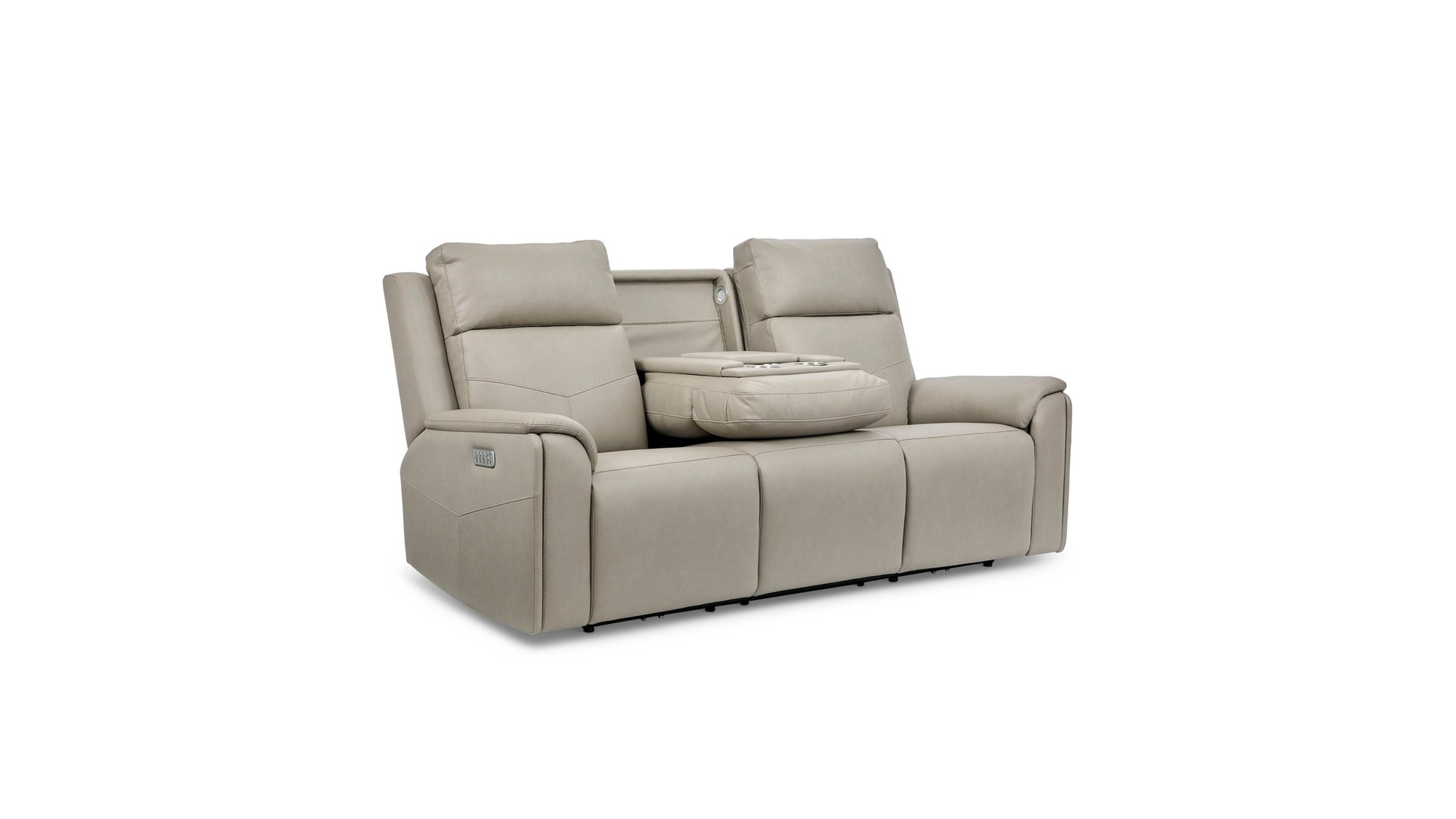 Vernon - Power Reclining Sofa With Console, Power Headrest, Lumbar, Heat &amp; Massage