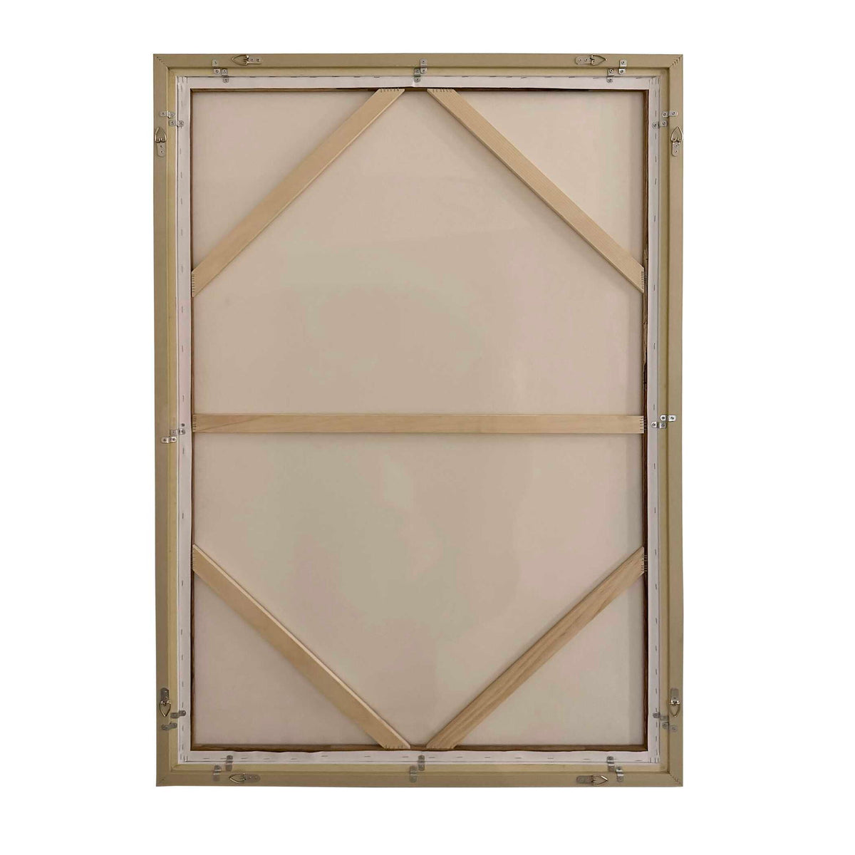 Bluster - Framed Abstract Canvas - Blue / Brown / Gray / Orange / Purple / White / Yellow