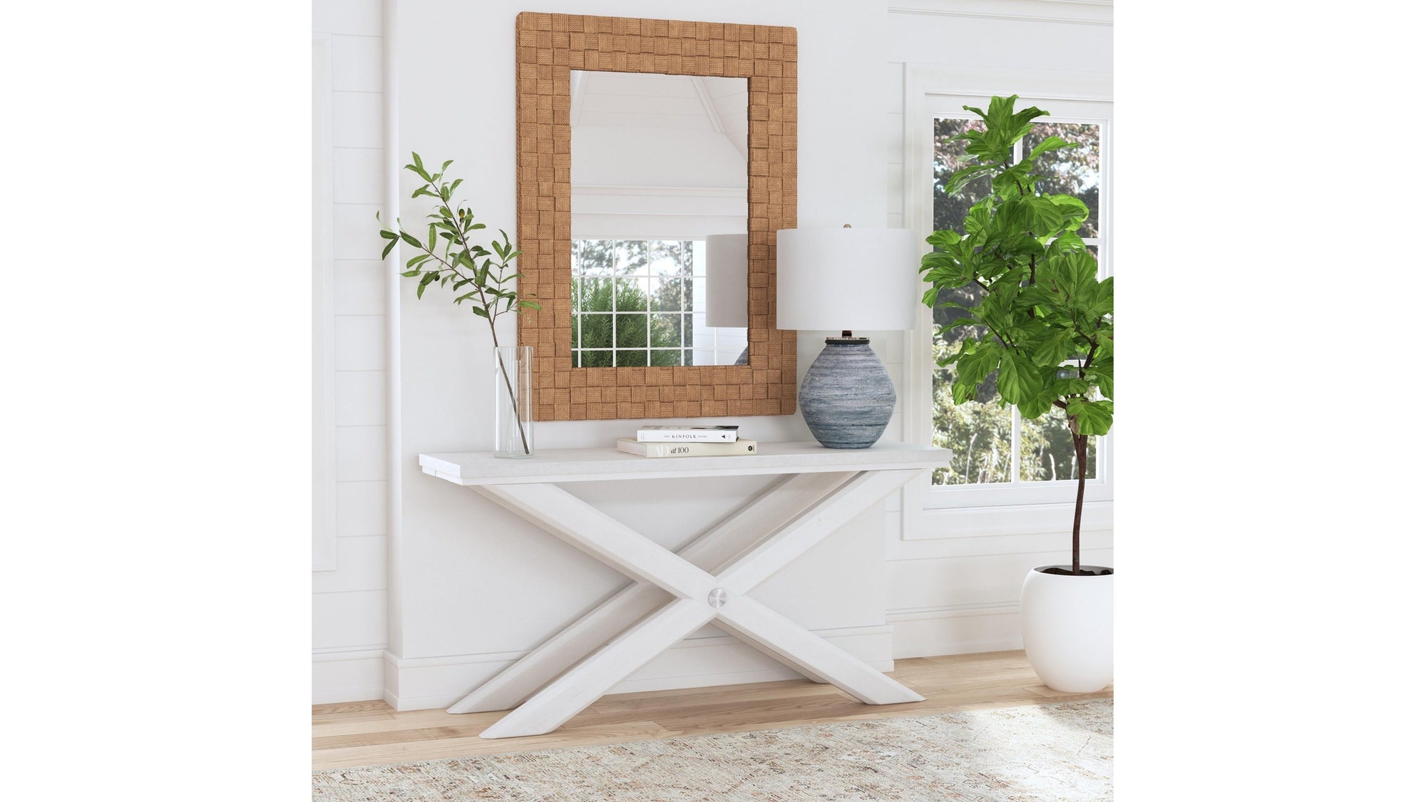 Nadine - Console Table - White