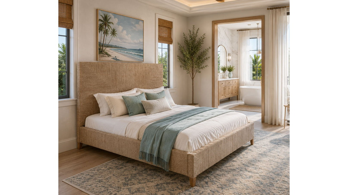 Lisbon - King Bed - Light Brown