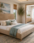 Lisbon - King Bed - Light Brown
