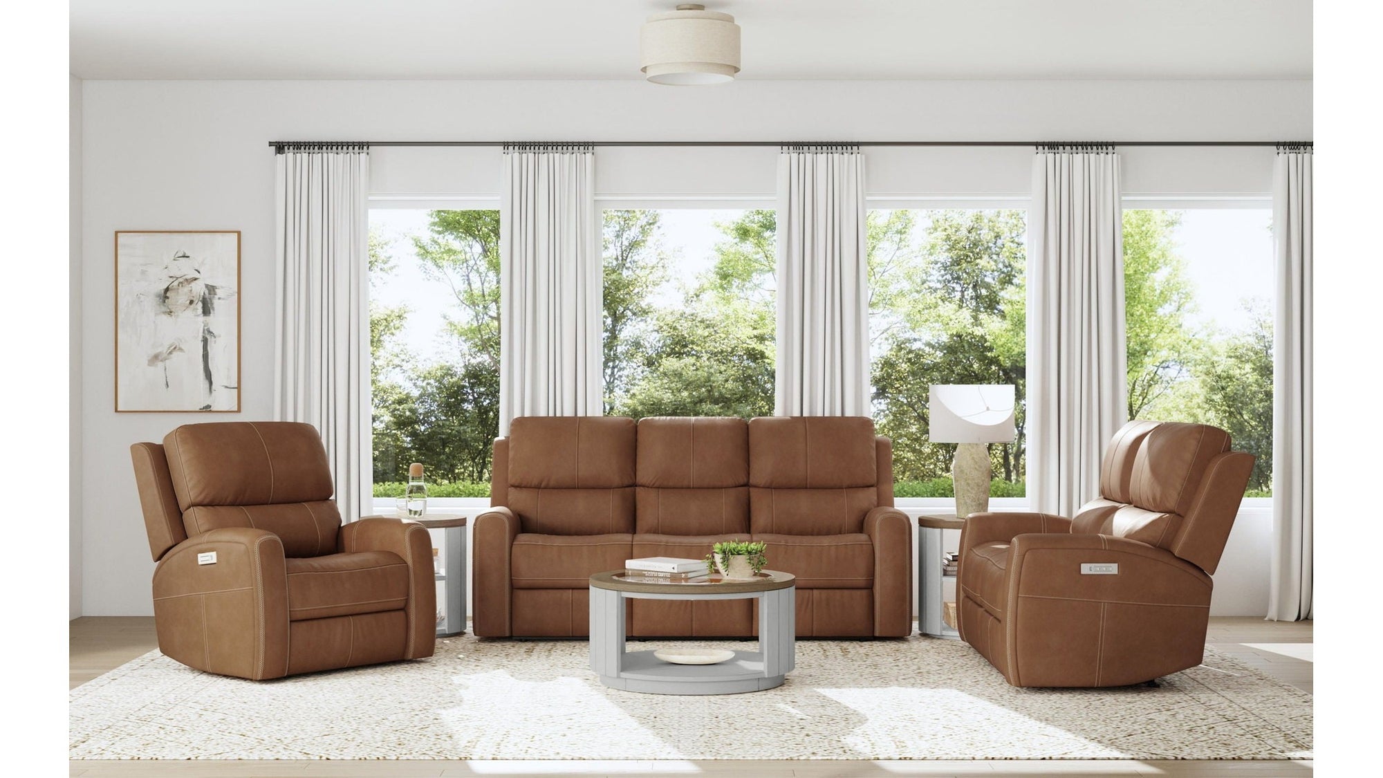 Linden - Power Reclining Loveseat With Power Headrests &amp; Lumbar
