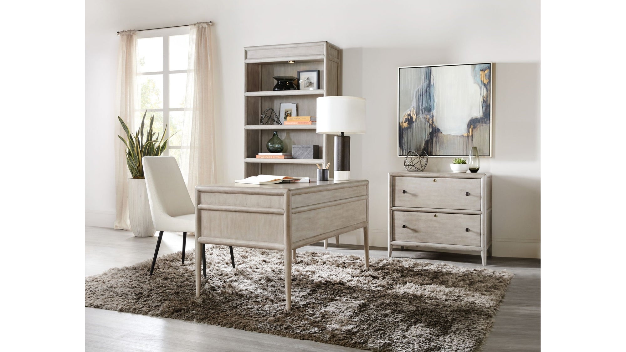Burnham - Bookcase - Gray
