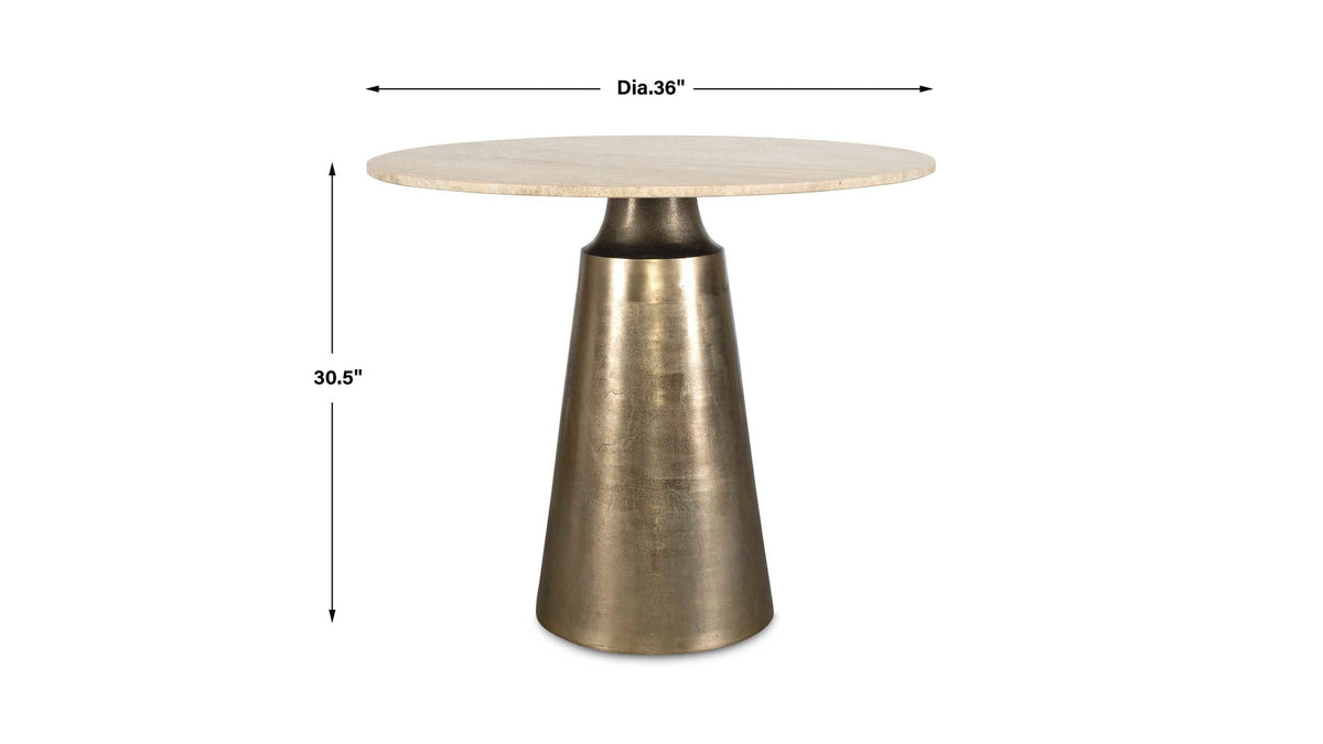 Midsummer - Indoor-Outdoor Bistro Table - Brass