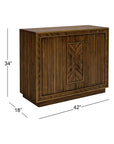 Claudia - Hall Cabinet - Rich Brown Zebrano
