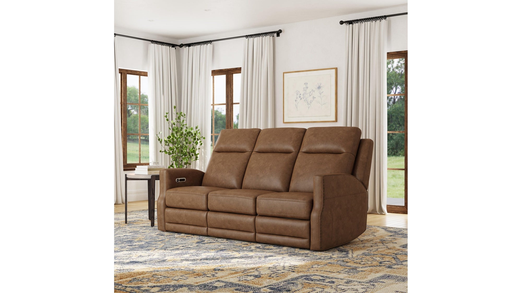 Maxwell - Power Reclining Sofa With Power Headrests And Lumbar