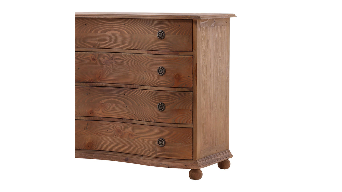 Bowfront - Pine Chest