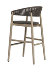 Dermott - Outdoor Bar Stool - Brown / Dark Gray