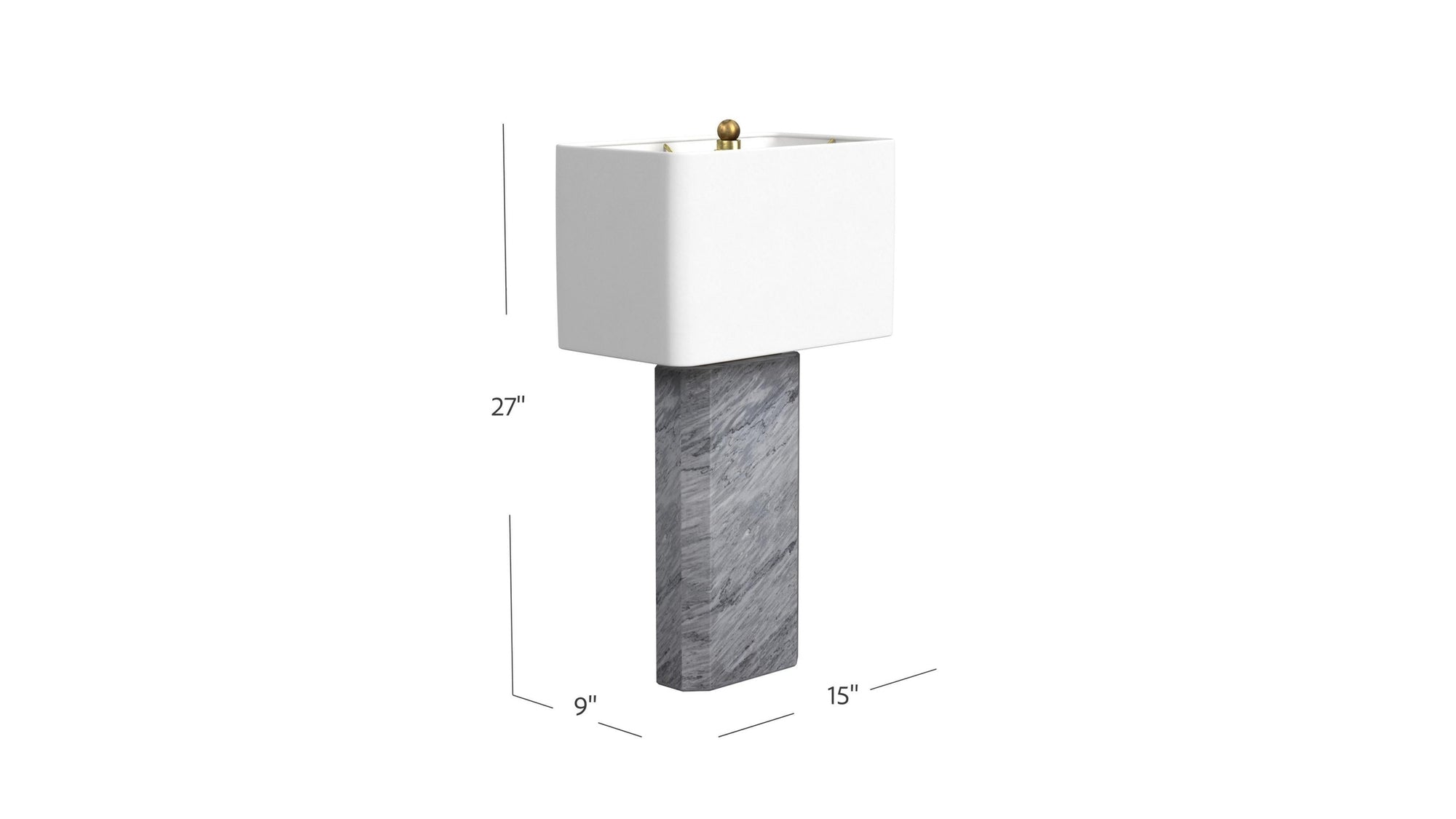Leed - Table Lamp - Dark Gray / White