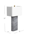 Leed - Table Lamp - Dark Gray / White
