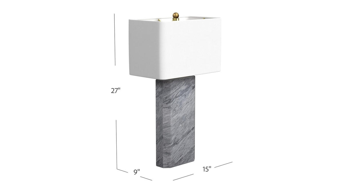 Leed - Table Lamp - Dark Gray / White