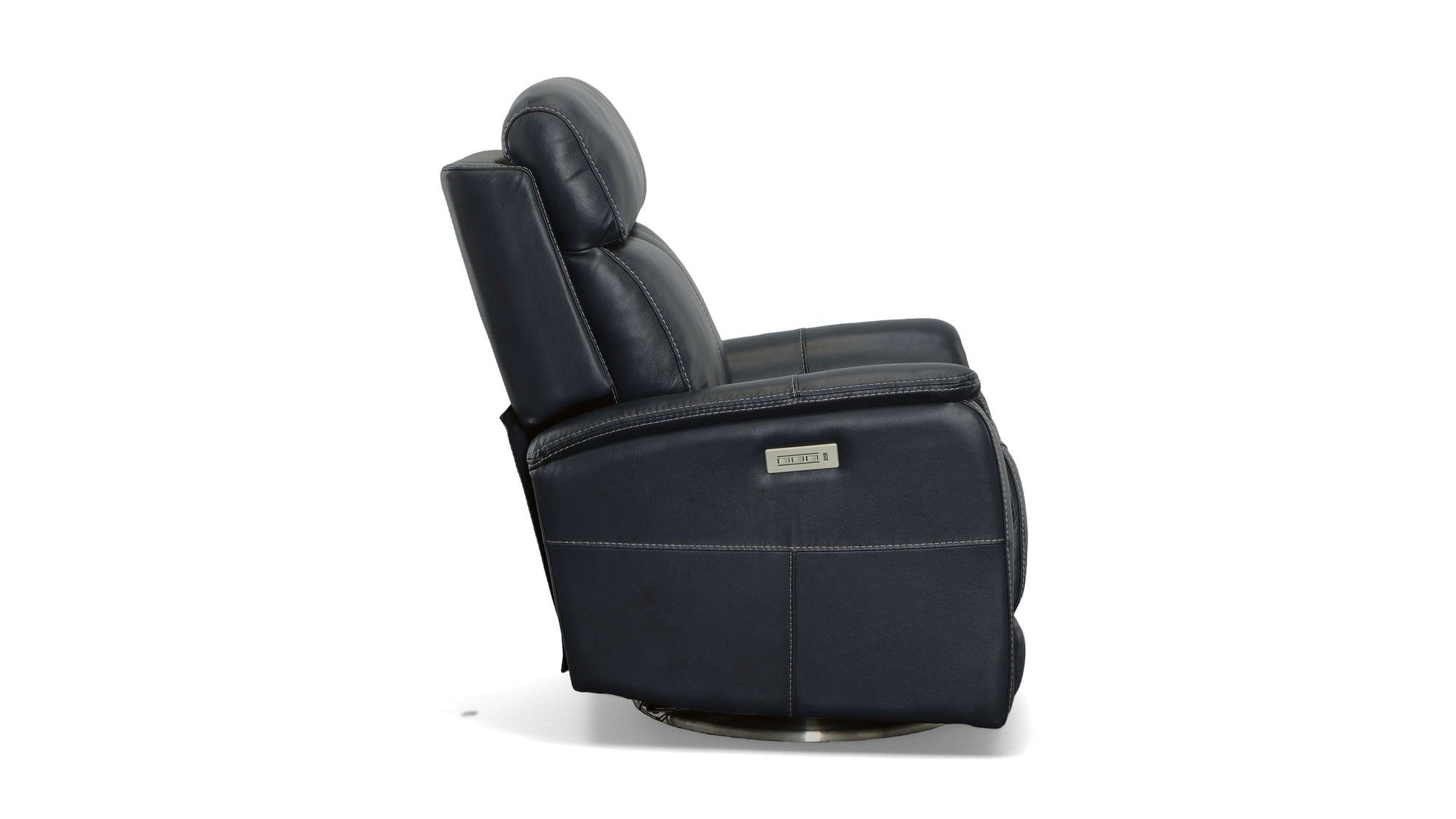 View - Power Swivel Recliner With Power Headrest