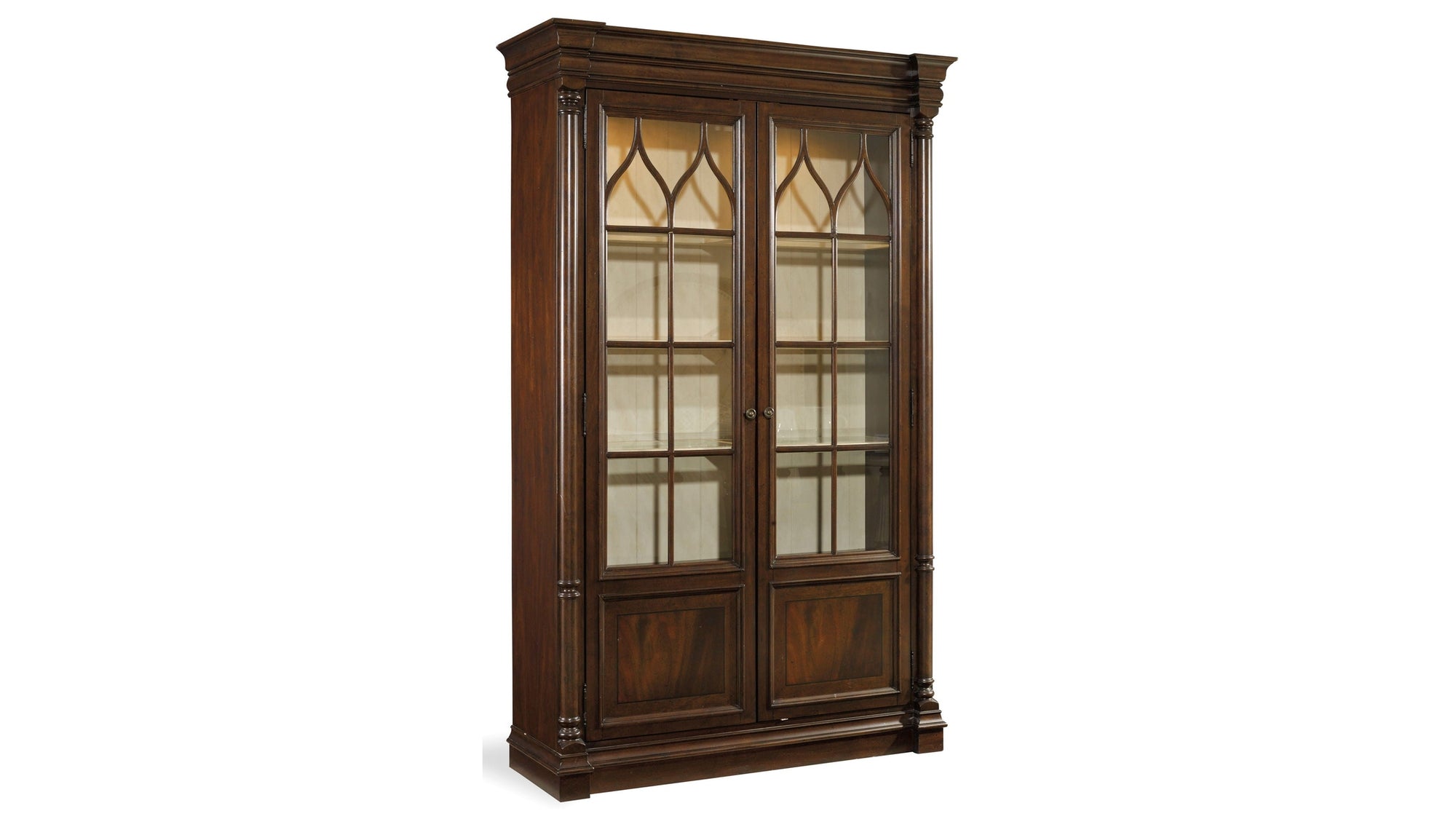 Leesburg - Display Cabinet - Dark Brown