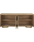 Evanston - 4 Door Natural Oak Cabinet - Woodtone