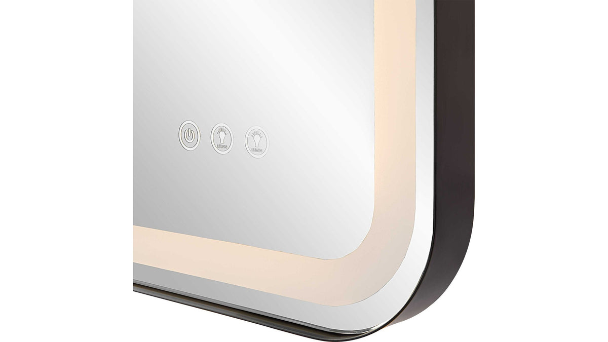 Crofton - Lighted Large Mirror - Black