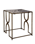 Sandra - End Table - Gray / Bronze