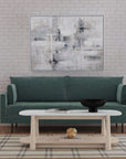 Horizons - End Table - White Oak / White Marble