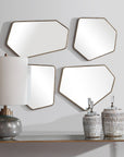 Linneah - Modern Mirrors (Set of 4) - Gold