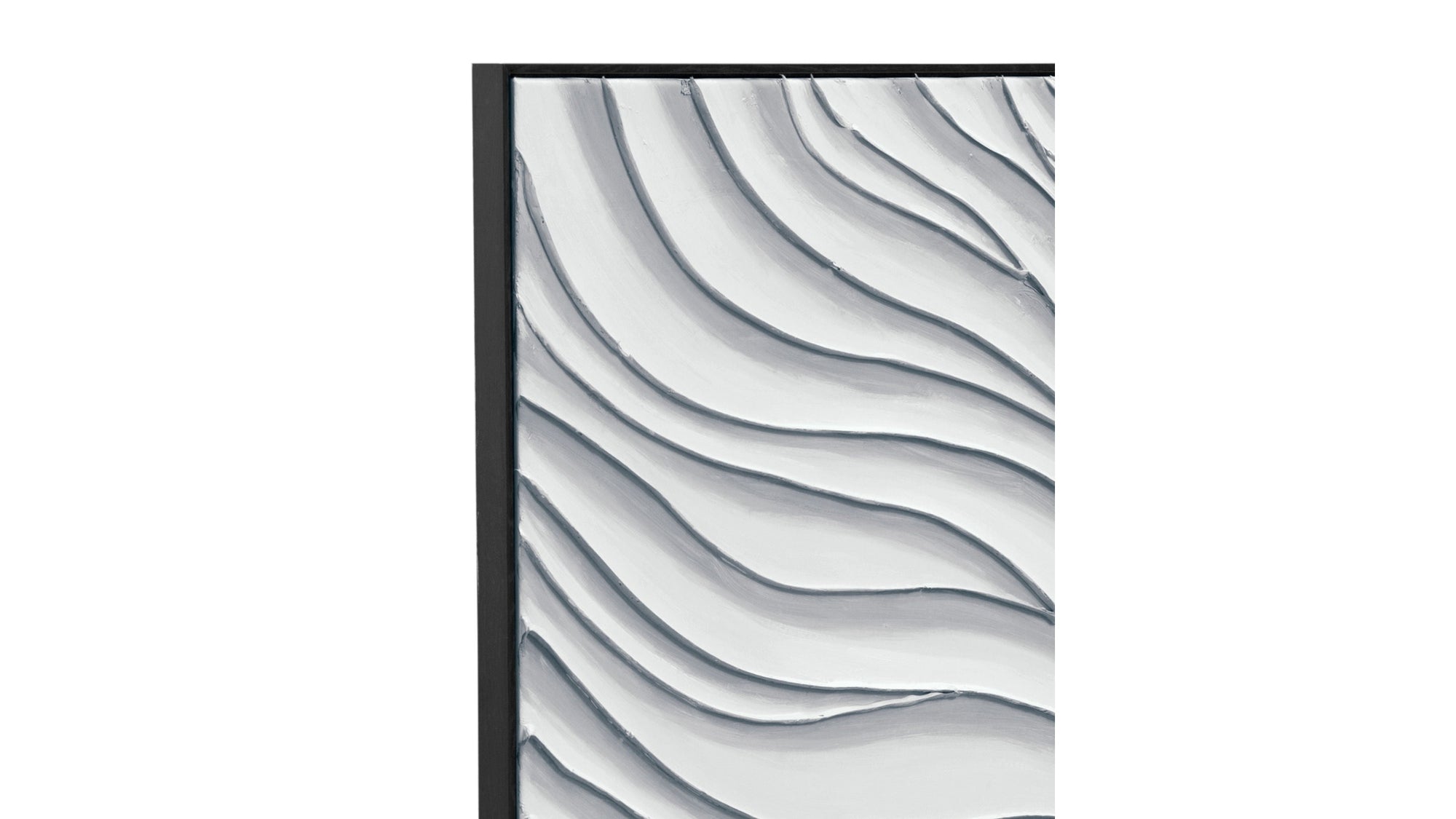 Ripples Canvas Art - White