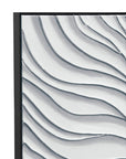 Ripples Canvas Art - White