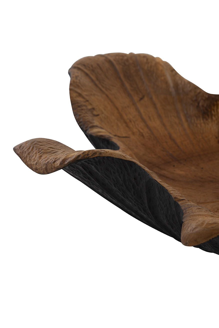 Teak Bowl - Black / Dark Brown