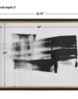 Mystere - Framed Contemporary Print - Black
