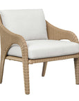 Kavali - Outdoor Wicker Lounge Chair - Woodtone