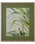 Green Palm II Framed Print - Green / Light Brown
