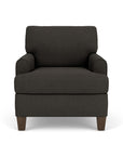 Moxy - Fabric Chair, T-Shaped Seat Cushion, Rounded Mailbox Arms