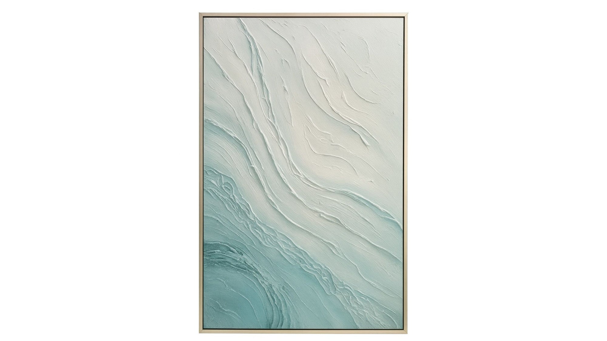 Framed Canvas Tidal Drift - Silver