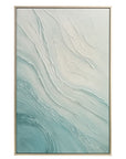 Framed Canvas Tidal Drift - Silver