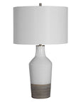 Dakota - Crackle Table Lamp - White