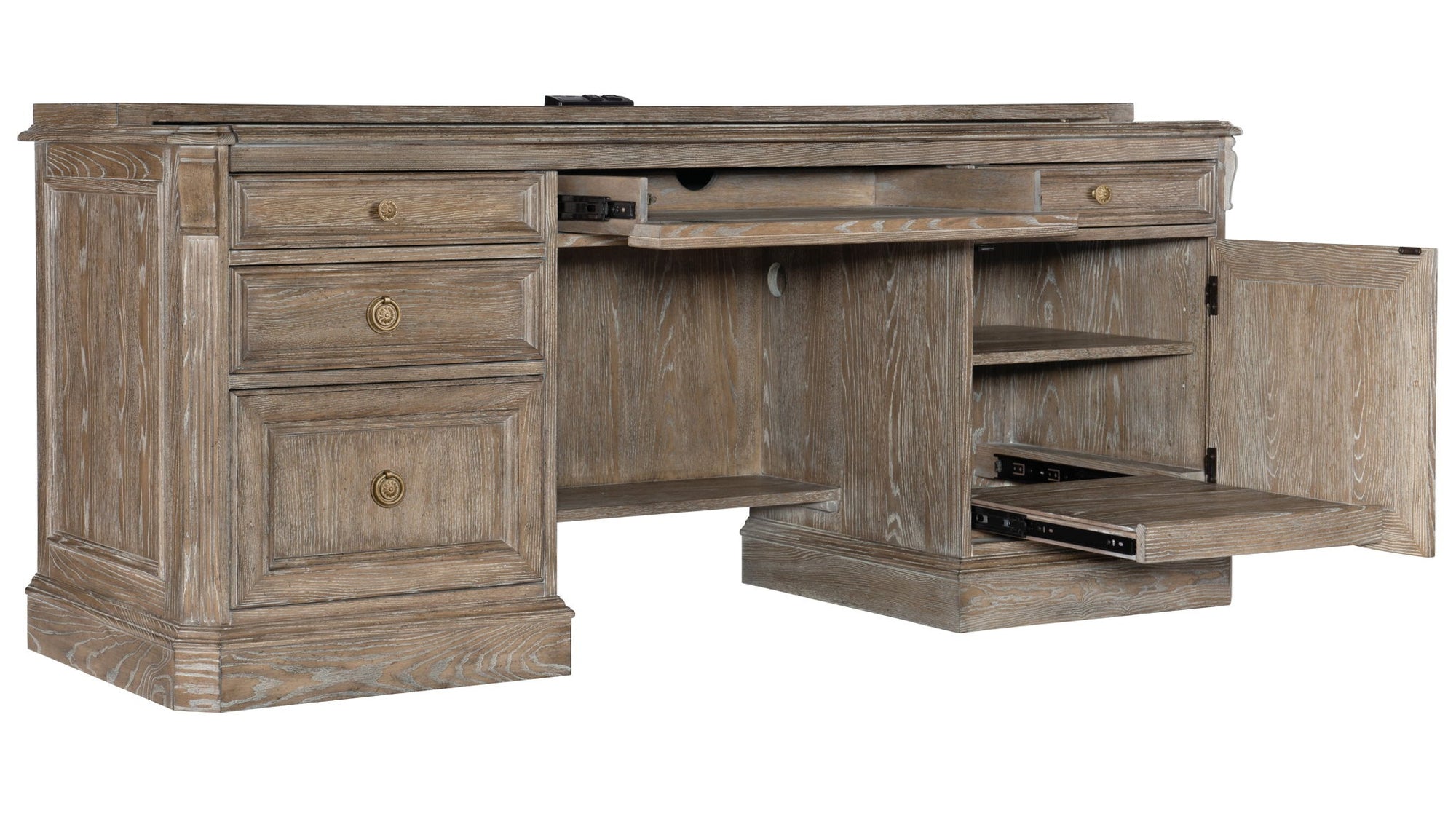 Sutter - Computer Credenza - Light Brown