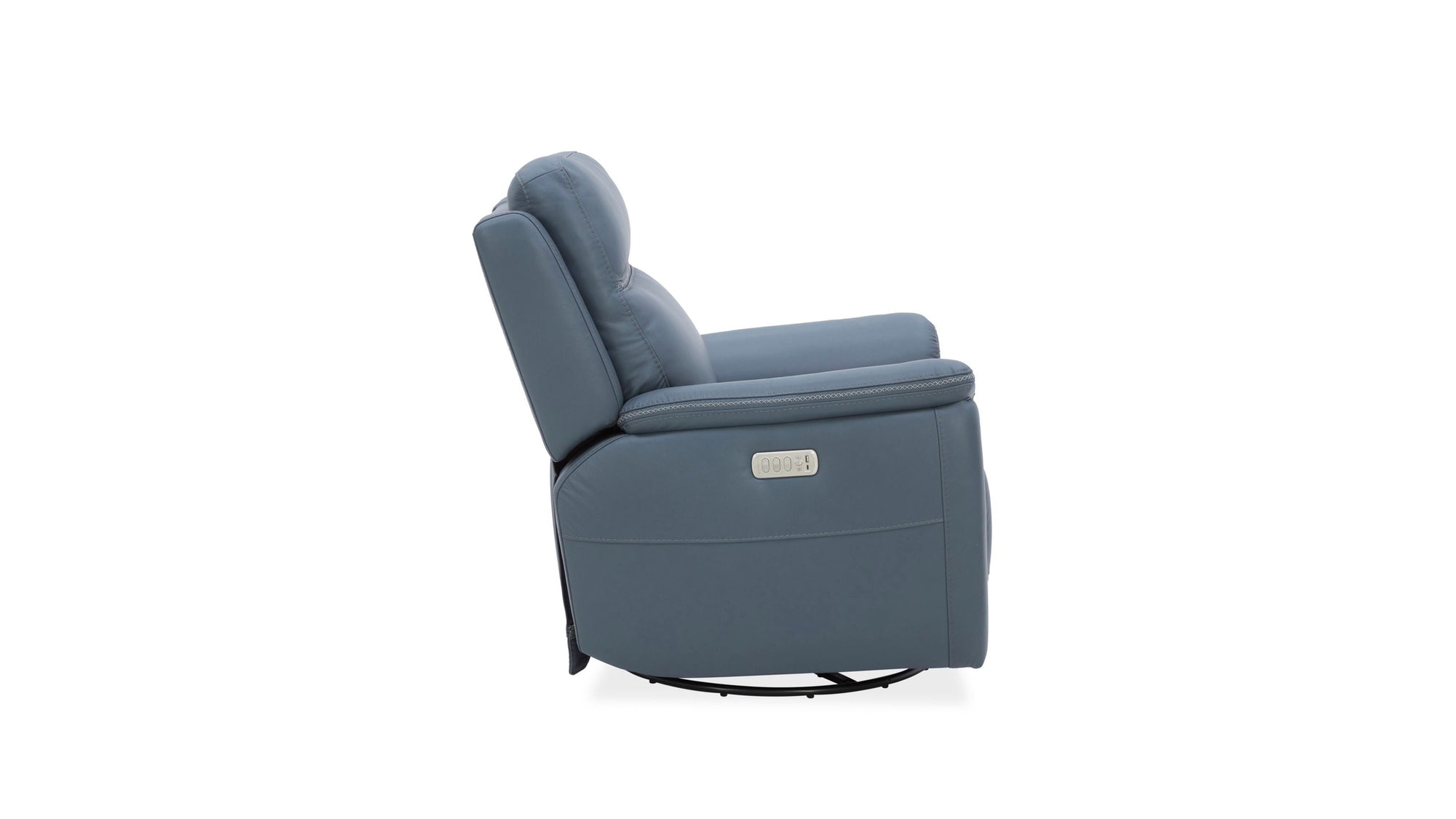 Sawyer - Swivel Glider With Power Headrest, Lumbar, Heat &amp; Massage