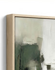 Verdant Horizon I Framed Canvas - Green