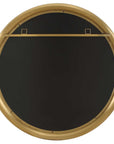 Atkinson - Modern Round Mirror - Brass