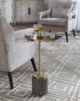 Laurier - Mirrored Accent Table - Gold
