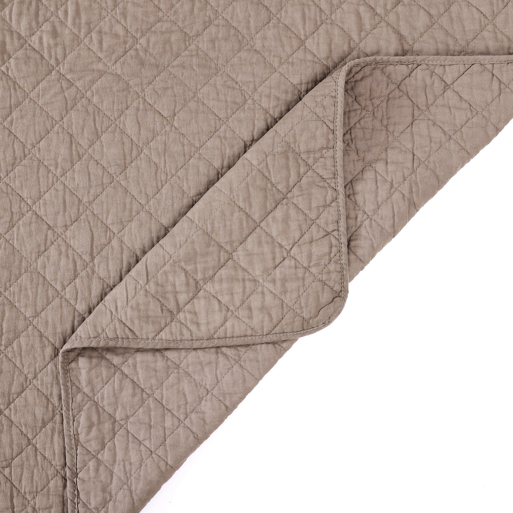 Cotton Comfort - Full/Queen Quilt Set (Set of 3) - Mocha