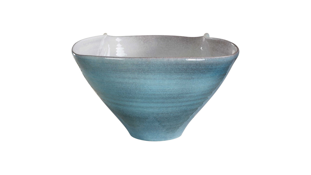 Blue Crest - Ceramic Bowl - Blue