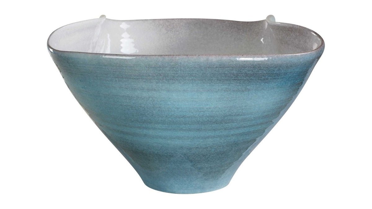 Blue Crest - Ceramic Bowl - Blue